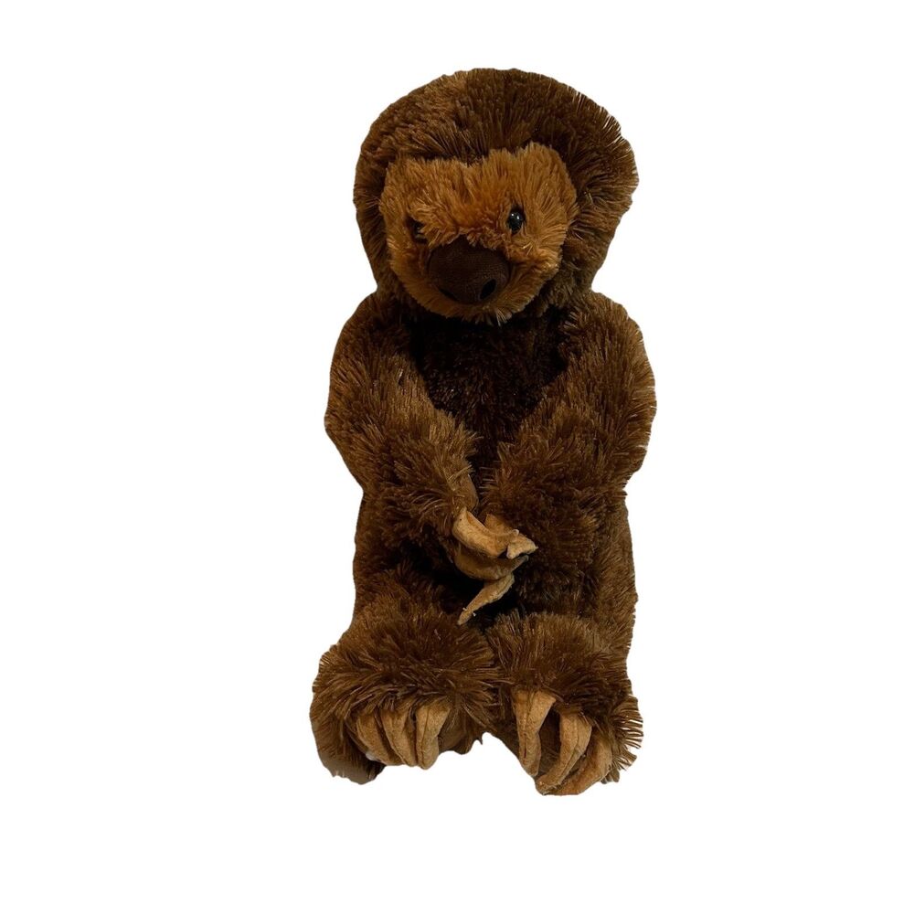 Build A Bear Sloth Plush Stuffed Animal Huggable Fastener Paws Toy Brown 17”